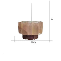 Rattan Woven Tiered Pendant Light Bohemian Style