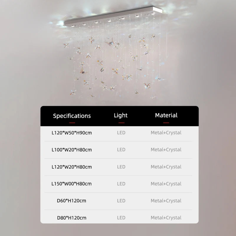Ceiling light fixture with specifications overlay on a neutral background