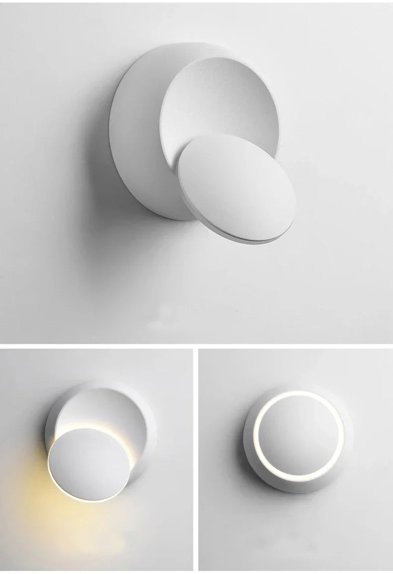 Modern wall-mounted light fixture on a white background