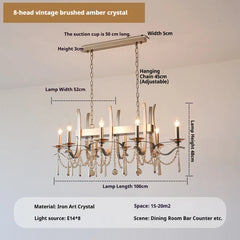 Brushed Gold Tiered Crystal Chandelier with Cascading Drops