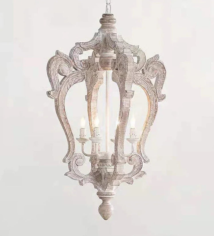 Decorative pendant light fixture on a white background