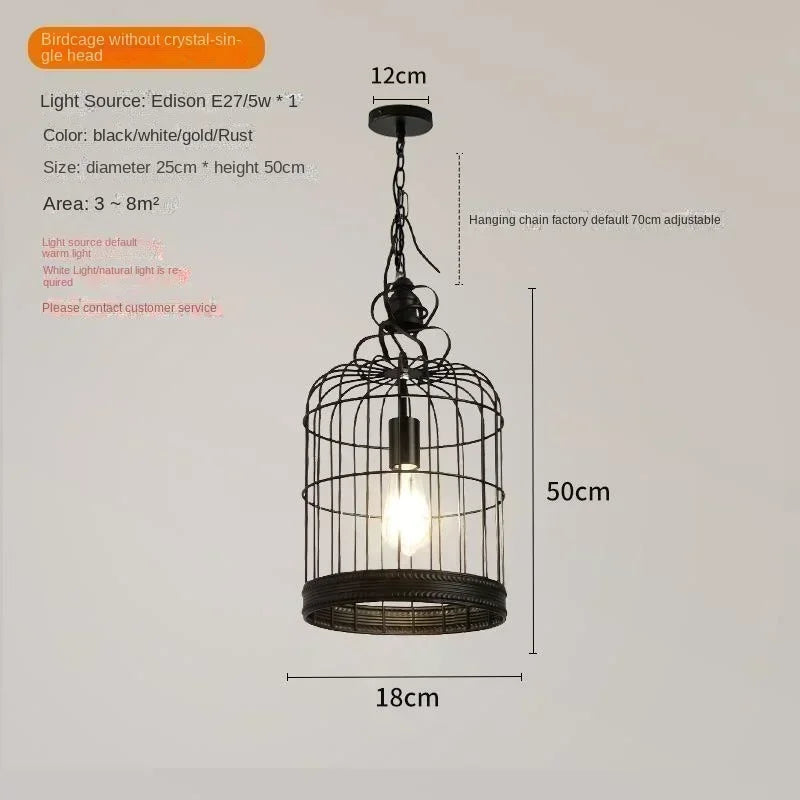 Pendant light with dimensions and specifications on a gray background