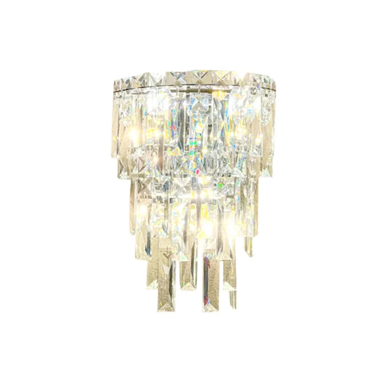 Crystal chandelier on a white background