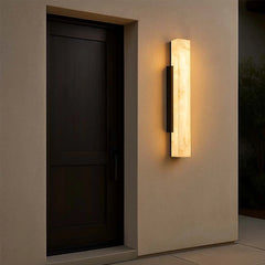 Modern Wall Sconce Waterproof Stainless Steel Marble Effect Light
