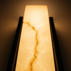 Modern Wall Sconce Waterproof Stainless Steel Marble Effect Light