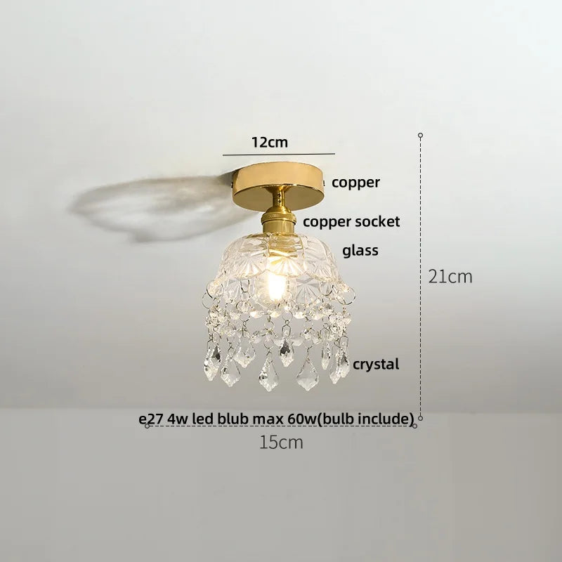 Ceiling light fixture with measurements 