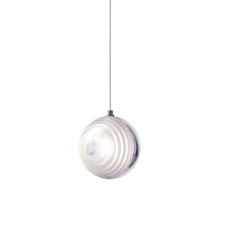 Pendant light fixture on a white background