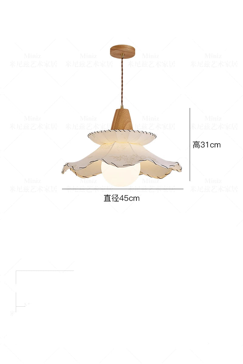 Ceiling light fixture with specifications on a white background
