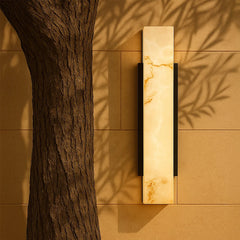 Modern Wall Sconce Waterproof Stainless Steel Marble Effect Light