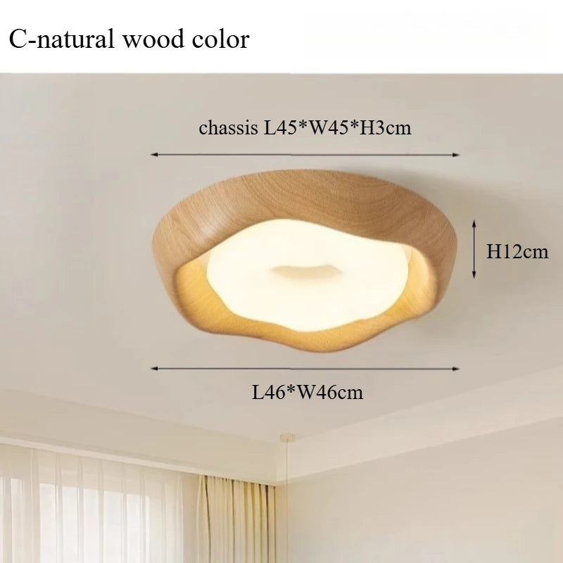 Ceiling light fixture with dimensions labeled on a neutral background