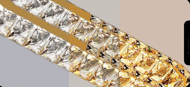 Gold and diamond earring on a neutral background