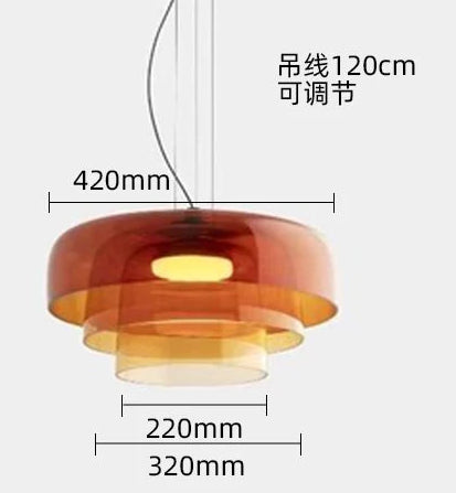 Chandelier with dimensions and features on a white background