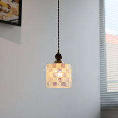 “Adjustable kitchen or bar pendant light, mosaic glass, Liglite”