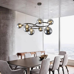 “Amber G9 dimmable pendant lamp for dining and villa”