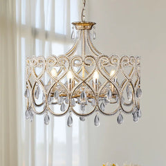 “Art deco vintage crystal chandelier for dining room lighting”