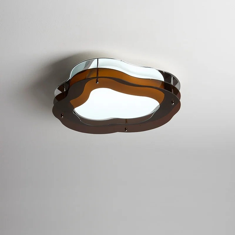 Contemporary ceiling fixture designed for 10 to 15 square meter rooms