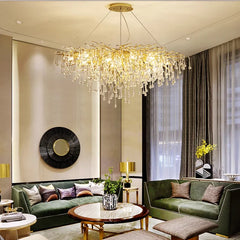 Stylish alloy pendant lamp illuminating a modern bedroom interior