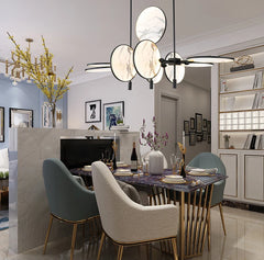 Contemporary dining table chandelier pendant for home and restaurant interiors
