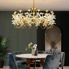 “Copper butterfly crystal chandelier for luxury living room”