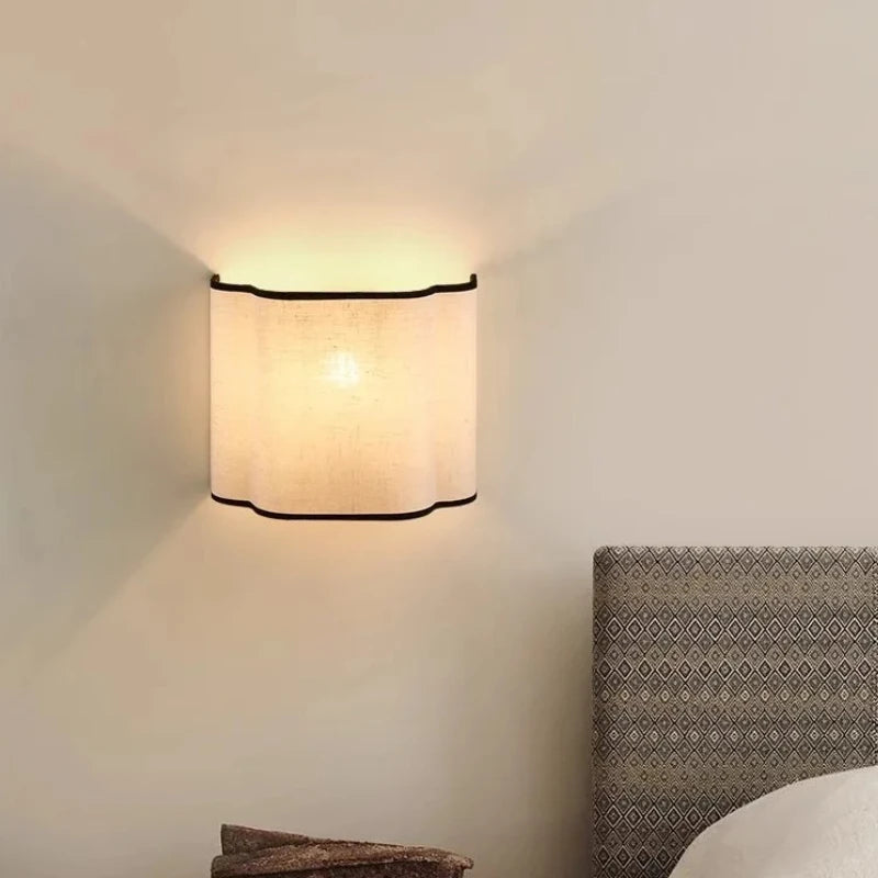 “Modern French corridor wall lamp with luxury warm white LED bulb”