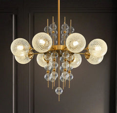 “Creative restaurant glass pendant light for elegant dining”