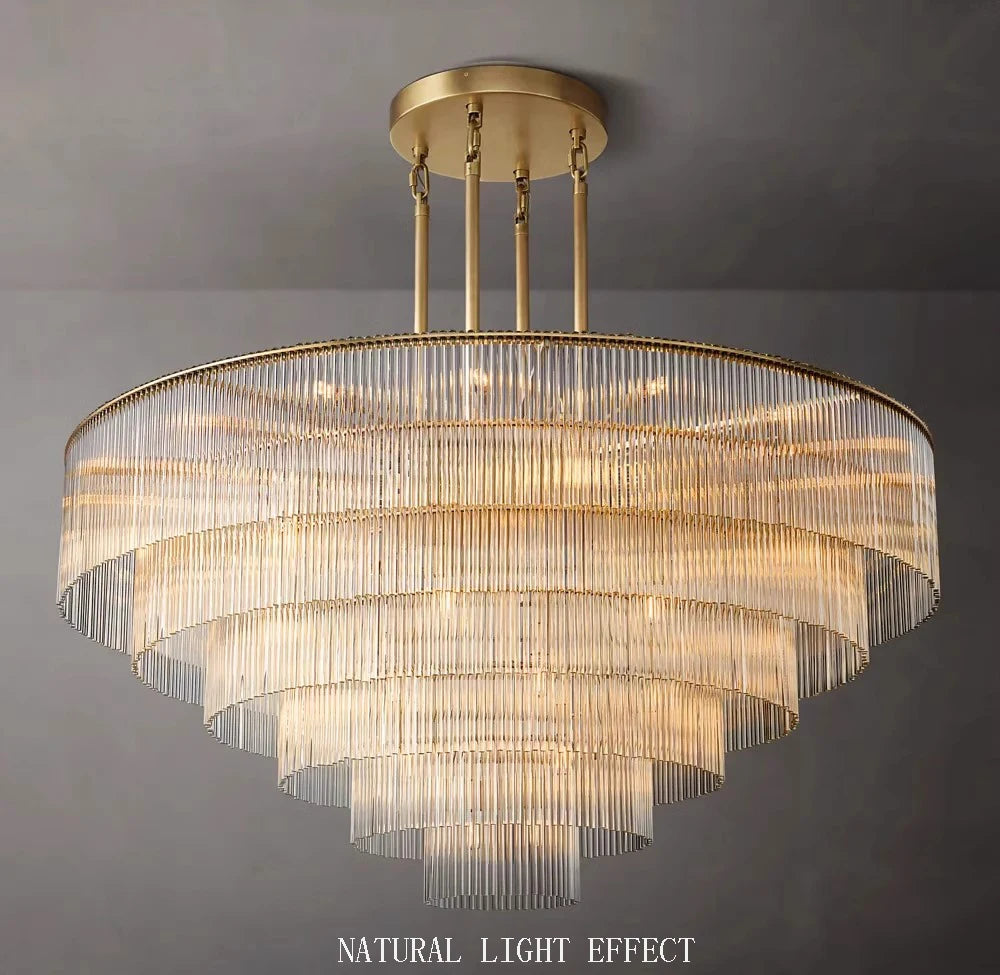 Dimmable chandelier fixture with E14 LED bulbs included