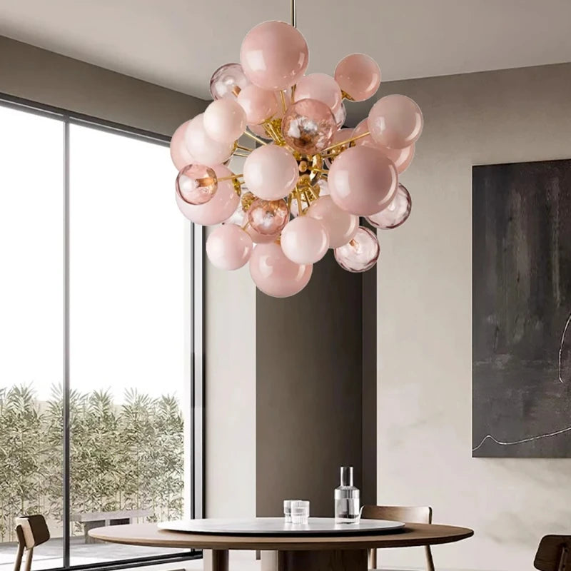 “Dimmable G9 LED pendant light above dining room table”