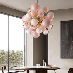 “Dimmable G9 LED pendant light above dining room table”