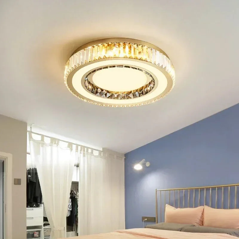 “Dimmable LED luxury chandelier for bedroom and dining”