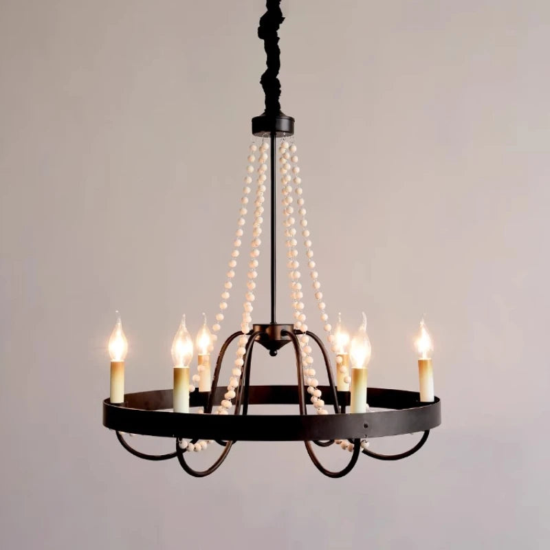 “Flush mount contemporary chandelier, candle-style, E27 LED for living, hall, or dining”