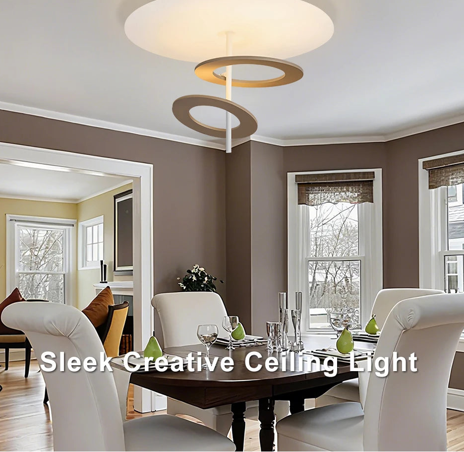 Modern LED ceiling light with frosted finish for kitchen daily illumination