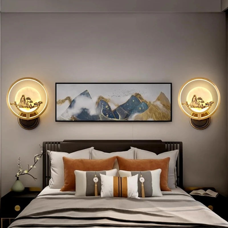 “Full spectrum copper indoor wall sconce, boutique style, Liglite”