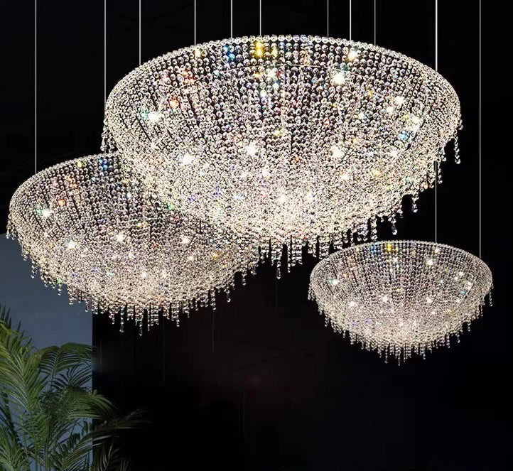 “Luxury crystal pendant chandelier in modern style”