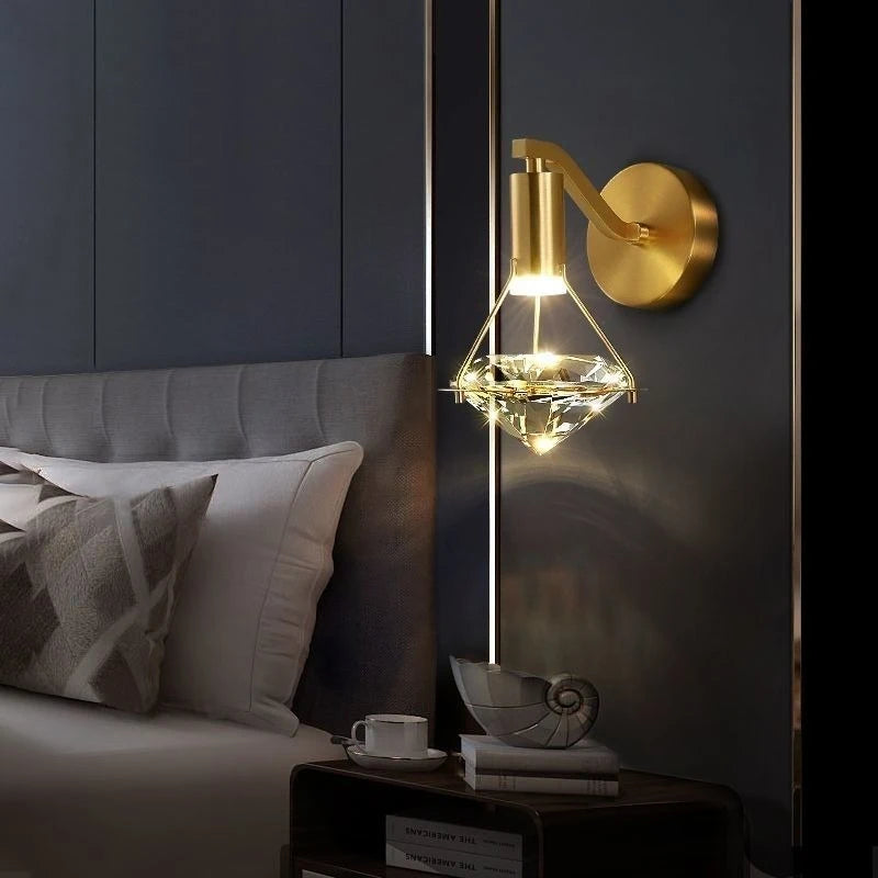 “Hotel suite crystal pendant lamp—sleek, elegant lighting”