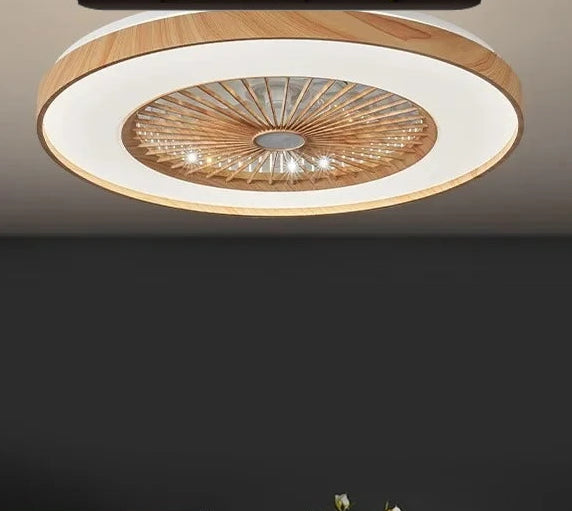 ABS and iron contemporary fan lamp with included LED bulbs