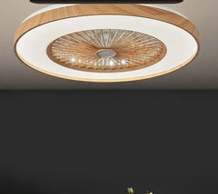 ABS and iron contemporary fan lamp with included LED bulbs