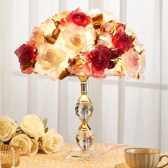 “Energy efficient LED crystal base table lamp for cozy interiors”