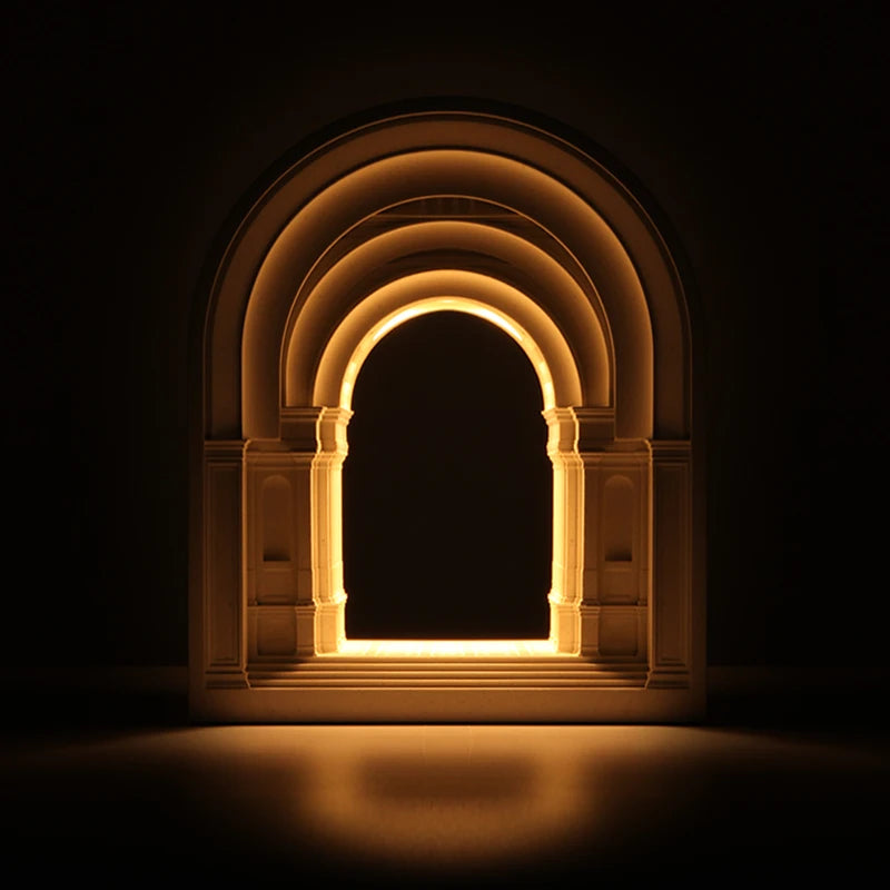 “Liglite Greek architectural lamp for creative home décor”