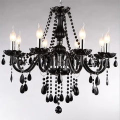 “Liglite black crystal ceiling lamp for bold interiors”