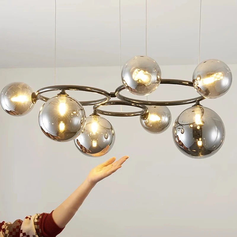“Liglite bubble ball chandelier for luxury living and dining rooms”