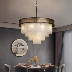 “Liglite classic marble chandelier for timeless interiors”
