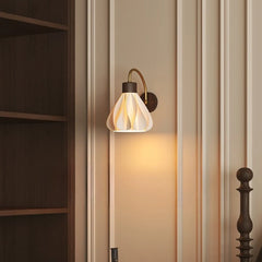“Liglite creative wooden wall light for bedroom or hallway”