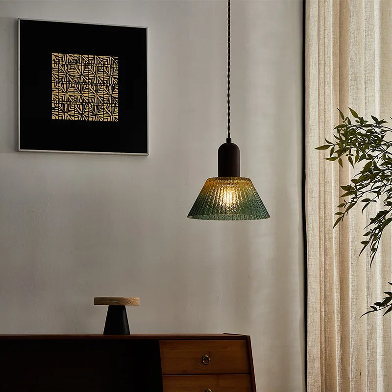 “Liglite earthy glass ceiling light for relaxed decor”