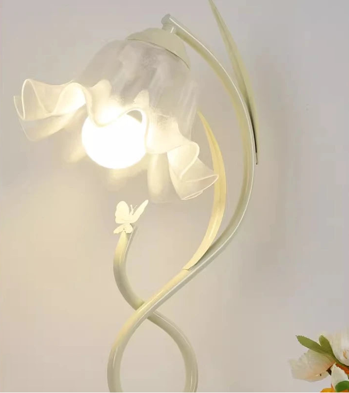“Liglite cream style floral lamp for boutique, gift, and home lighting”