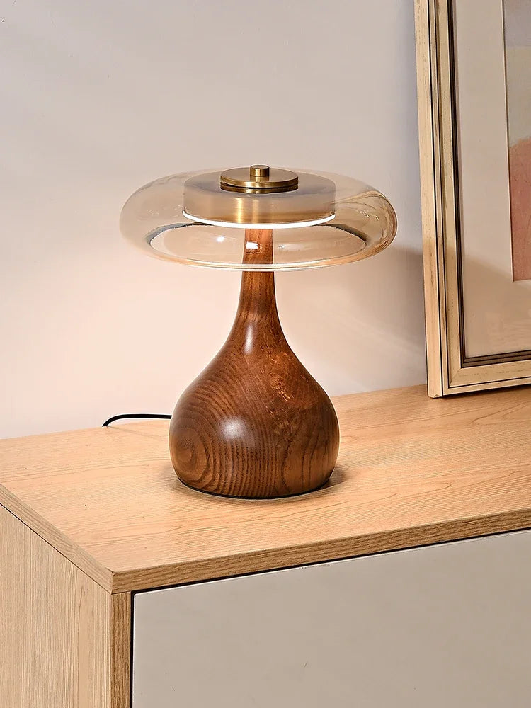 “Liglite designer table lamp with sculptural French shape”