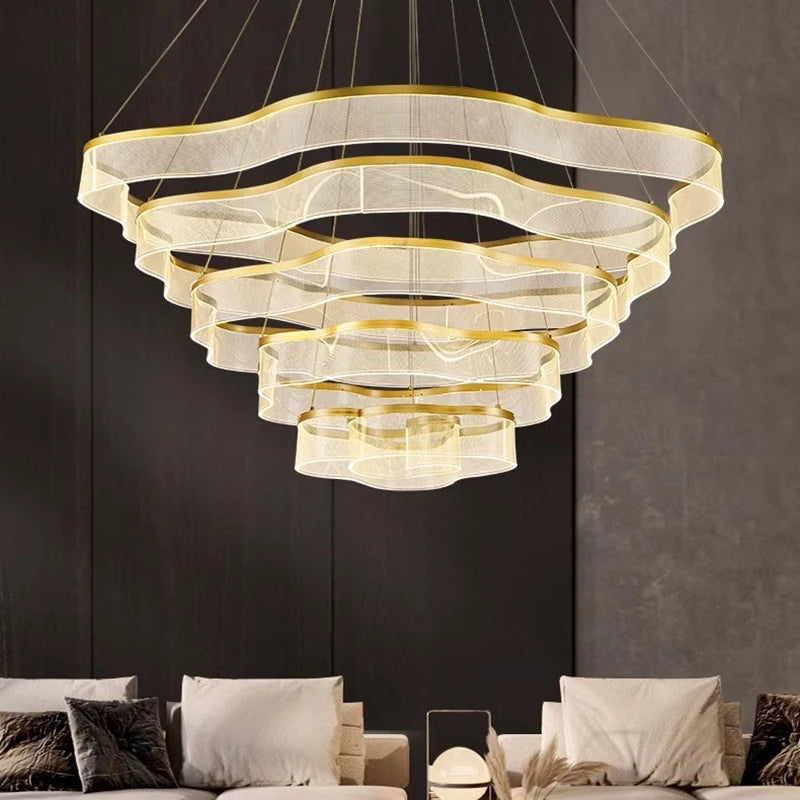 “Liglite gold chandelier pendant for luxury interiors”