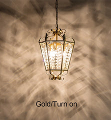 “Liglite gold lantern chandelier for modern interiors”
