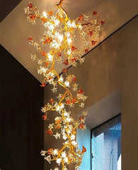 “Liglite architectural luxury branch chandelier for double height spaces”