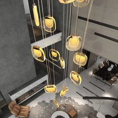 “Liglite modern glass chandelier for luxury interiors”