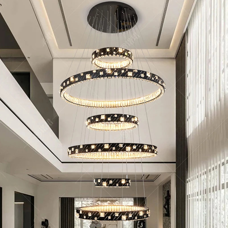 “Liglite statement chandelier for modern high-ceiling spaces”